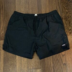Vtg 80s 90s Gotcha Men's Black Swim Trunks with Drawstring Waist surf XL